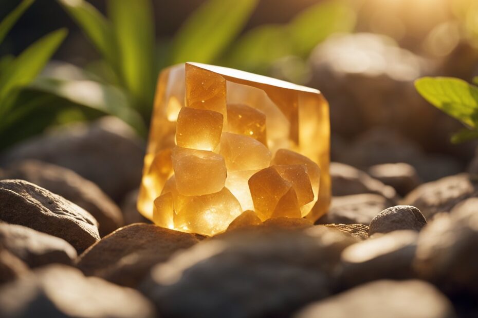 honey calcite