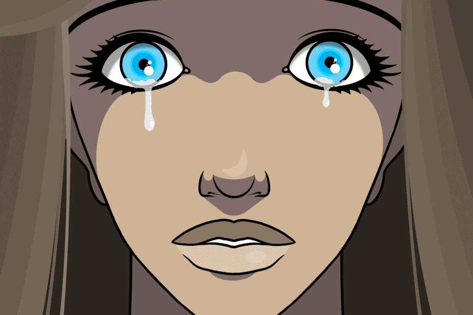 woman crying