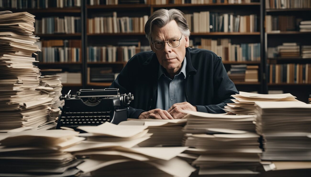 Stephen King Writing a novel